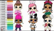 LOL Surprise Dolls Coloring Book Compilation Coconut QT Fancy Heartbreaker Hops