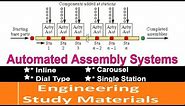 Automated Assembly Systems| Inline| Dial Type| Carousel |Single Station| ENGINEERING STUDY MATERIALS