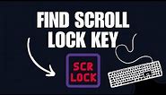 SOLVED Solution of Couldn't Find Scroll Lock Key on Laptop Keyboard
