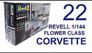 Revell 1/144 Flower Class Corvette full build with Pontos detail set Part 22