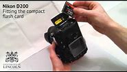 Changing the Compact flash card on a Nikon D200