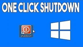 How to Add a shutdown button to your Desktop in Windows 10