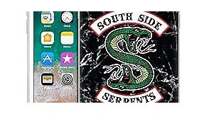 Head Case Designs Officially Licensed Riverdale Black and White Marble Logo South Side Serpents Soft Gel Case Compatible with Apple iPhone 7 Plus/iPhone 8 Plus