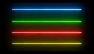 Neon Glow Effect | Light Lines | Glow Straight Line | Animated Line | Animation Footage