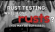 Rust Resistance Knife Testing - Which one corrodes most? I was suprised!