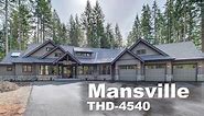 Tour of Luxury One-Story Craftsman House Plan | THD-4540