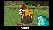Minecraft wait what meme part 12 Cow chest