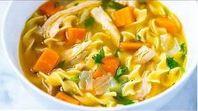 Ultra-Satisfying Chicken Noodle Soup Recipe - From scratch in under 40 minutes!
