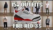 15+ Outfits feat. Jordan 3 Fire Red 2022 | THESE SNEAKERS ARE GOOD!