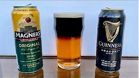 How to Make a Snakebite Layered Drink | Guinness Stout and Magner’s Irish Cider