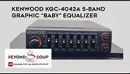 Old School Car Audio Kenwood KGC-4042A 5-Band Graphic Baby Equalizer with Subwoofer Crossover