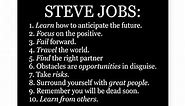 Focus On The Positive - Inspirational Success Quote Wall Art, Steve Jobs Modern Typographic Motivational Print For Home Decor, Office Decor, or Dorm Decor, Great Gift Of Motivation, Unframed - 8x10