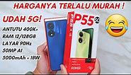 HP 5G TERMURAH + ANTUTU 400K‼️ Unboxing Itel P55 5G + Tes Gaming & Kamera - Indonesia