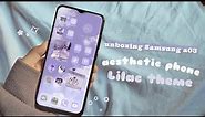 Unboxing Samsung galaxy a03 ll how to have an aesthetic phone android ✨