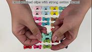 20 Pack Handmade Tiny Hair Clips for Baby Fine Hair 1.75Inch Mini Grosgrain Ribbon Hair Bows Snap Hair Clips Barrettes Hair Accessories For Baby Girls Newborn Infant Toddlers