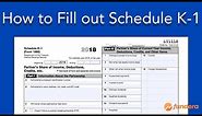 How to Fill out Schedule K-1 (IRS Form 1065)