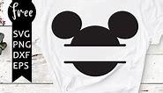 Mickey monogram svg free, disney svg, mickey mouse svg, instant download, silhouette cameo, shirt design, monogram frame svg 0898