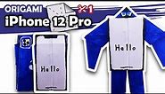 How to make a Transforming iPhone 12 Pro Origami Transformer