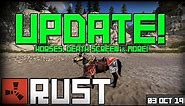 Rust Update 03-10-2019 - Horses, Death Screen & More!