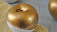 DIY Crafting: Golden Apples Centerpiece