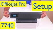 HP OfficeJet Pro 7740 Unboxing and Setup - Wireless Wide Format All-in-One Printer