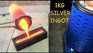 Melting Jewelry into a 1kg Silver Bar