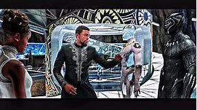 Black Panther (2018) T'Challa and Shuri "New Suit Scene" HD