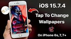 iOS 15.7.4 Photo Shuffle - Tap to Change Lockscreen Wallpapers on iPhone 6s, 7, 7+