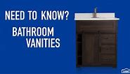 Choose the Best Bathroom Vanity for Your Home l Lowe’s