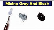 Mixing Gray And Black - What Color Make Gray And Black - Mix Acrylic Color