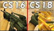 Counter-Strike 1.6 vs. Counter-Strike 1.8 - Weapons Comparison