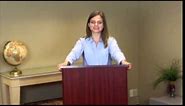 Learn to Use a Speaker's Podium in 60 Seconds