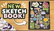 Starting a Brand New Sketchbook! // Filling the First Page & Decorating the cover