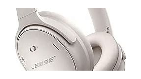 Bose QuietComfort 45 Wireless Bluetooth Noise Cancelling Headphones, Over-Ear Headphones with Microphone, Personalized Noise Cancellation and Sound, White Smoke