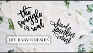DIY Baby Onesies® | Cricut Vinyl Tutorial