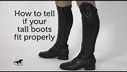 How to tell if your tall boots fit properly