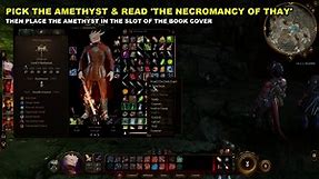 How to Unlock the Ancient Tome Book: Necromancy of Thay Key | Baldur's Gate 3 (BG3)
