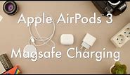 How to charge Apple Airpods 3 Case with Apple Magsafe Charger || Apple Airpods 3