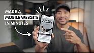 How To Make a Mobile-Friendly Website in Canva (Bonus Website Template)
