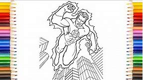 GREEN Lantern Coloring Pages | Green Guy Lantern Corp Coloring Pages