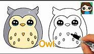 How to Draw an Owl Easy | Squishmallows