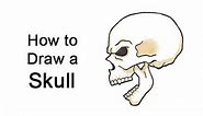 How to Draw a Skull (Side View) for Halloween