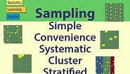 Sampling: Simple Random, Convenience, systematic, cluster, stratified - Statistics Help