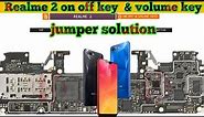Realme 2 on off key & volume key not working jumper solution|#thesoilboy