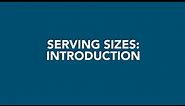 Serving Sizes: Introduction