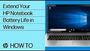 Extend Your HP Notebook Battery Life in Windows | HP Computers | HP Support
