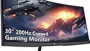 Z-Edge 30 inch 144Hz/200Hz Curved Gaming Monitor, 1080P Computer Monitor, UG30 21:9 Ultra Wide, 1500R/1ms MPRT, Frameless/Slim PC Monitor with HDMI/DP Display Port, Freesync Compatible, VESA