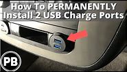 How To PERMANENTLY Add Two USB Charging Ports