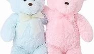 MaoGoLan Teddy Bears Pink and Blue Teddy Bears Stuffed Animal Plush Toy 18 Inches Valentine's Day Christmas Birthday Gift for Girlfriend Boys