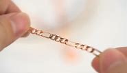 ChainsPro-Rose Gold Initial Anklet with Chain